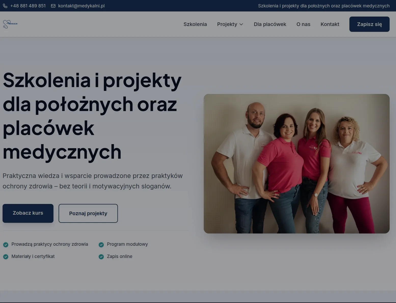 medykalni - strona szkoleń dla położnych i placówek medycznych